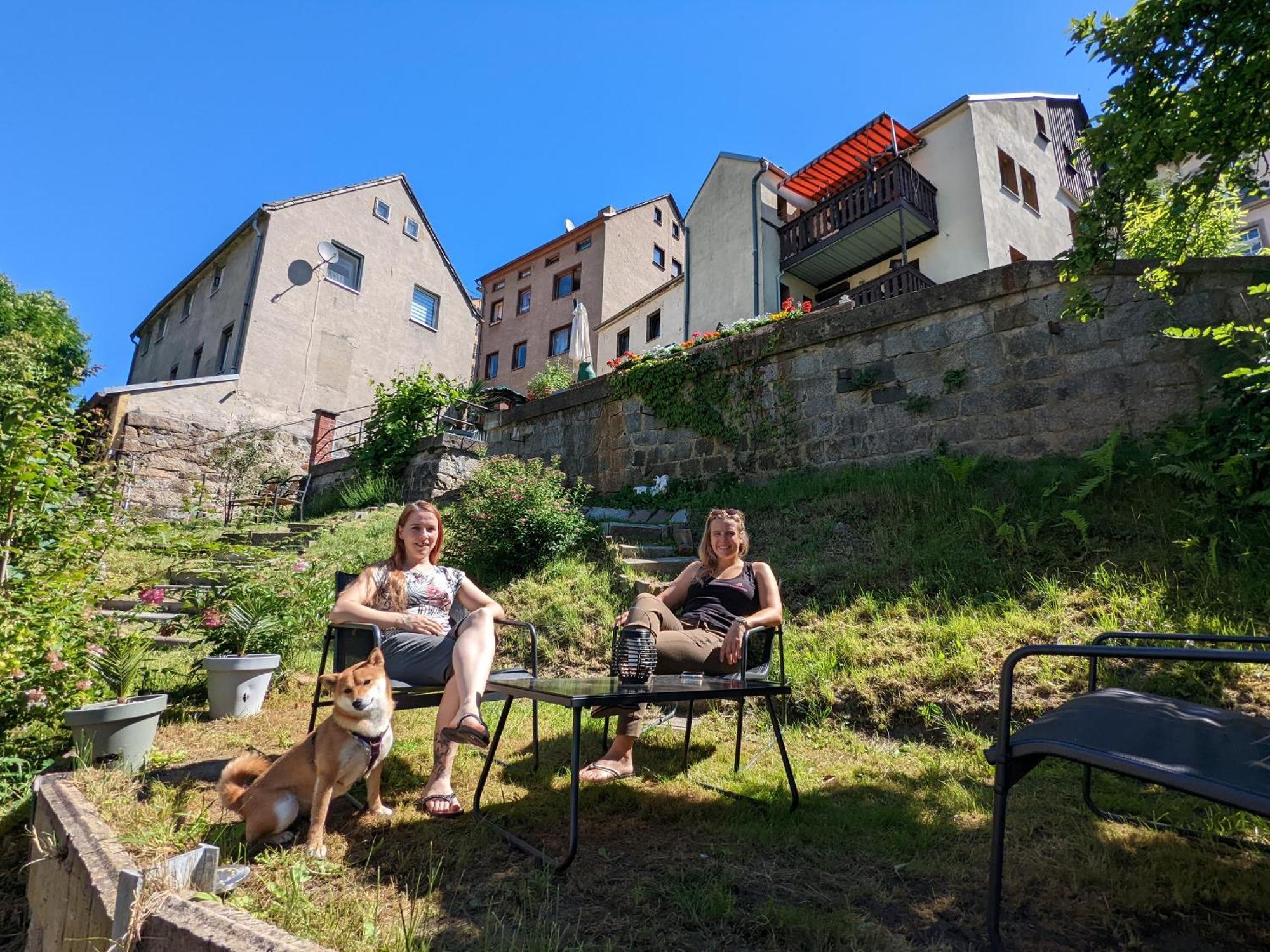 Hw2B - Urlaubsmagie - Wohlfuehlwohnung Mit Balkon, Pool, Sauna & Terrasse 赛博尼茨 外观 照片