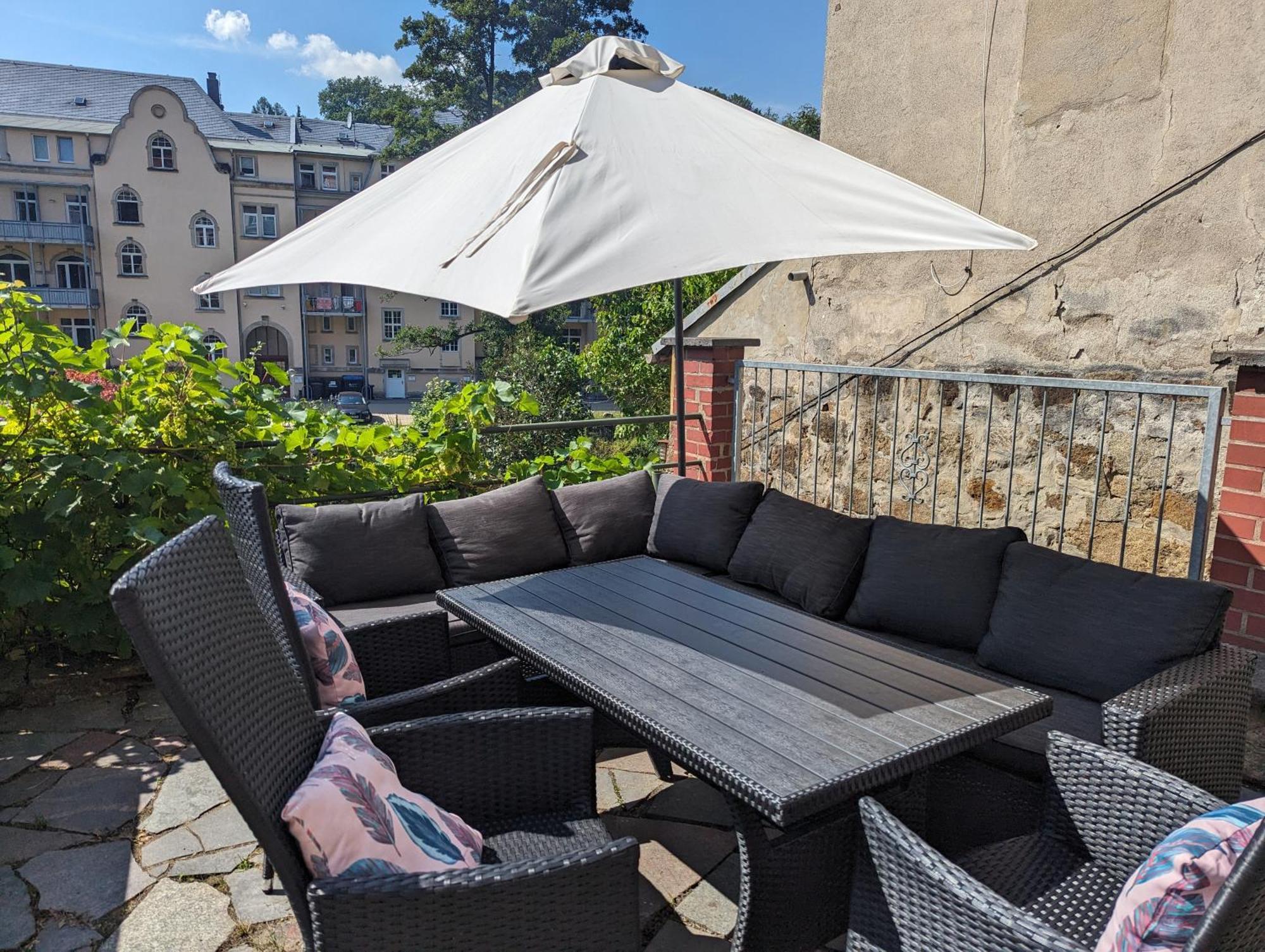 Hw2B - Urlaubsmagie - Wohlfuehlwohnung Mit Balkon, Pool, Sauna & Terrasse 赛博尼茨 外观 照片