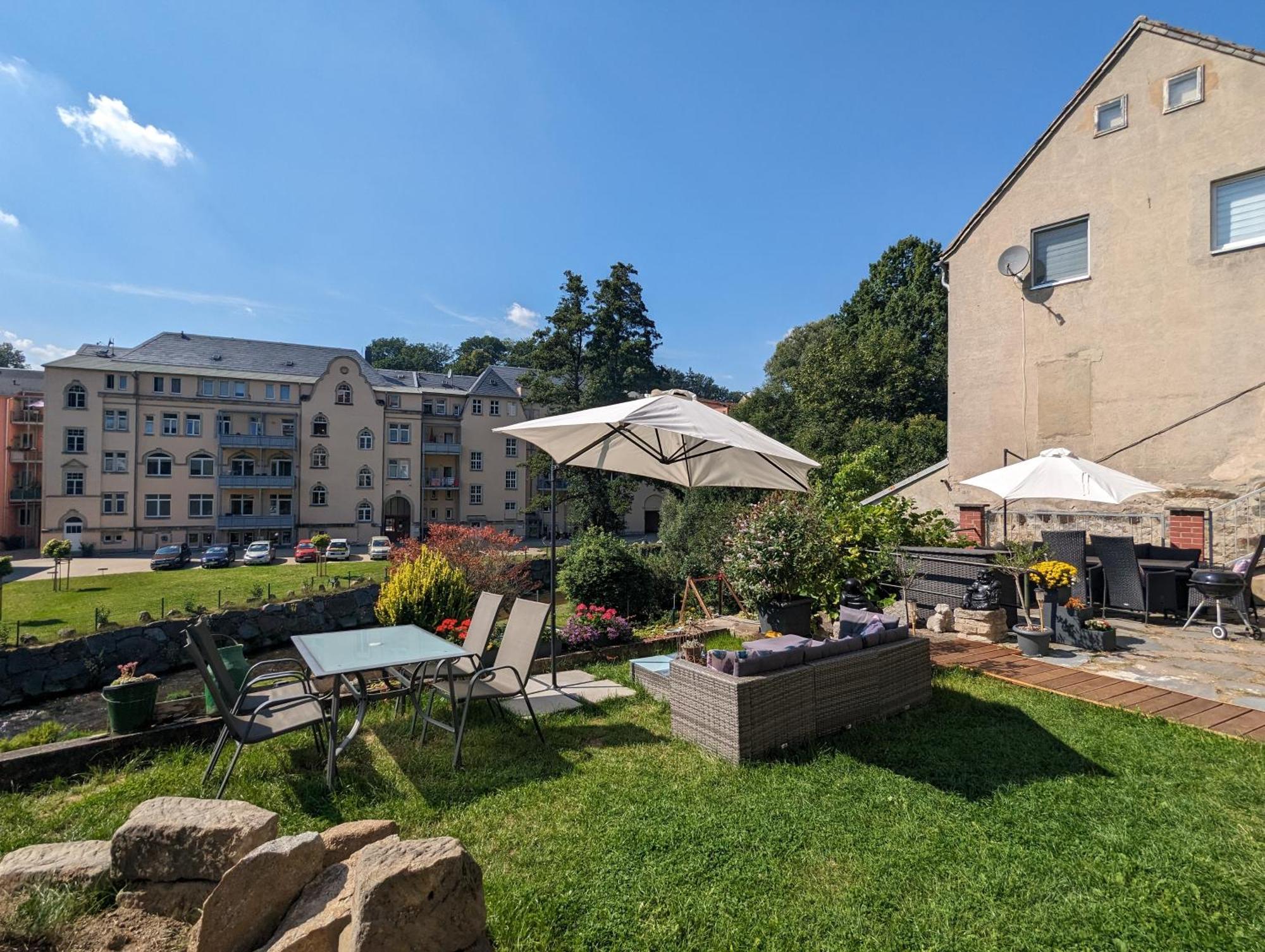 Hw2B - Urlaubsmagie - Wohlfuehlwohnung Mit Balkon, Pool, Sauna & Terrasse 赛博尼茨 外观 照片