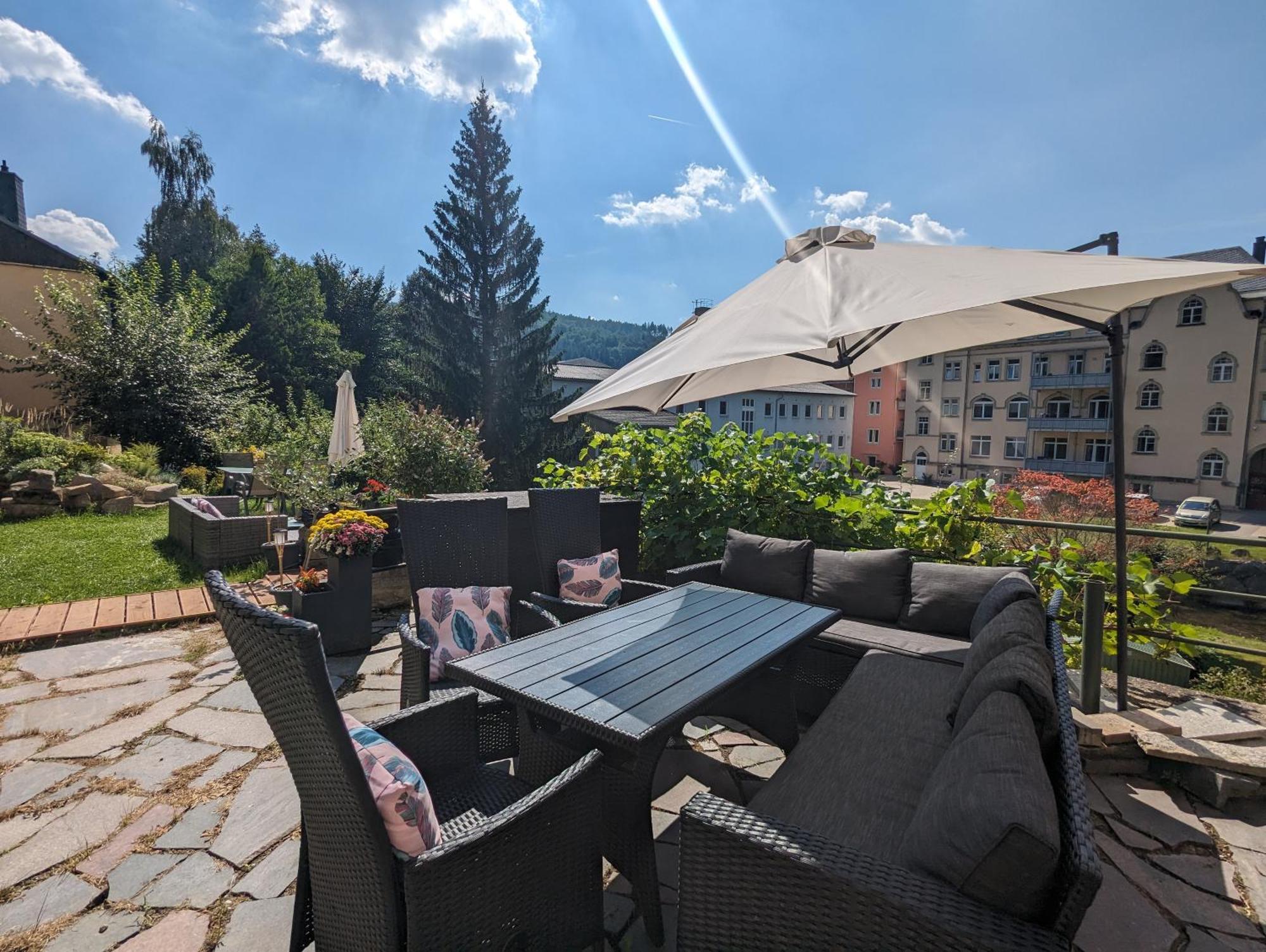 Hw2B - Urlaubsmagie - Wohlfuehlwohnung Mit Balkon, Pool, Sauna & Terrasse 赛博尼茨 外观 照片
