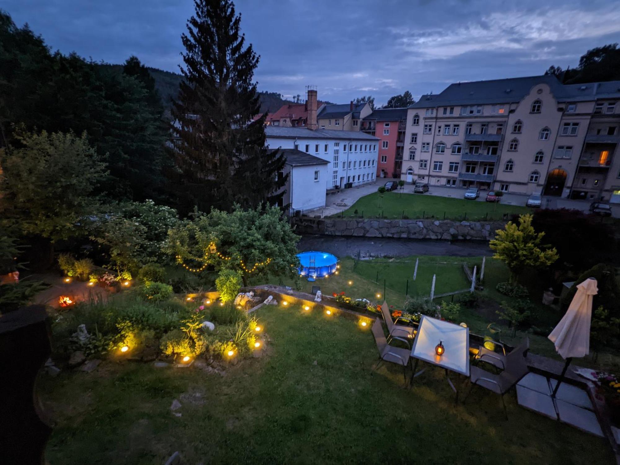Hw2B - Urlaubsmagie - Wohlfuehlwohnung Mit Balkon, Pool, Sauna & Terrasse 赛博尼茨 外观 照片