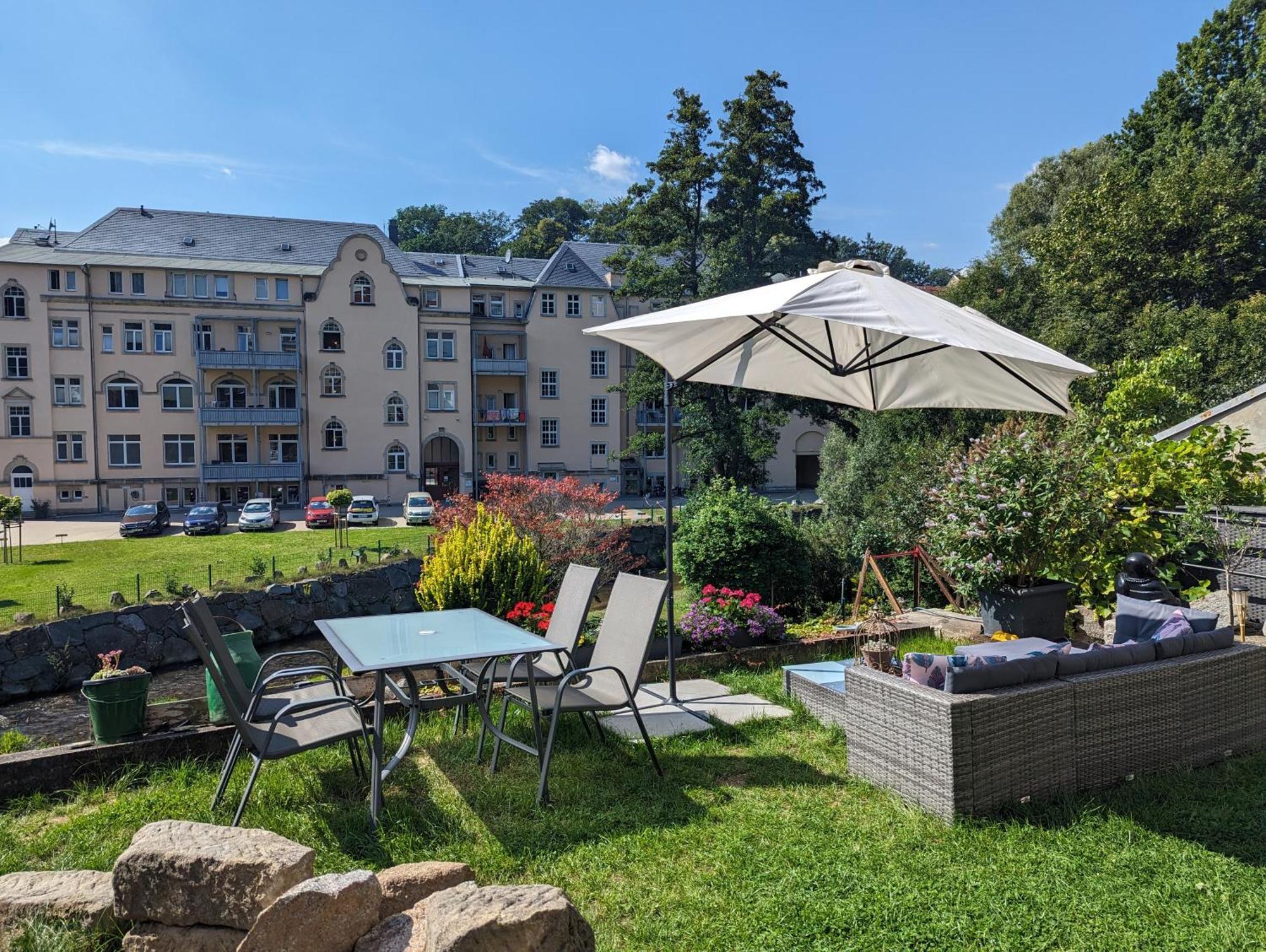 Hw2B - Urlaubsmagie - Wohlfuehlwohnung Mit Balkon, Pool, Sauna & Terrasse 赛博尼茨 外观 照片