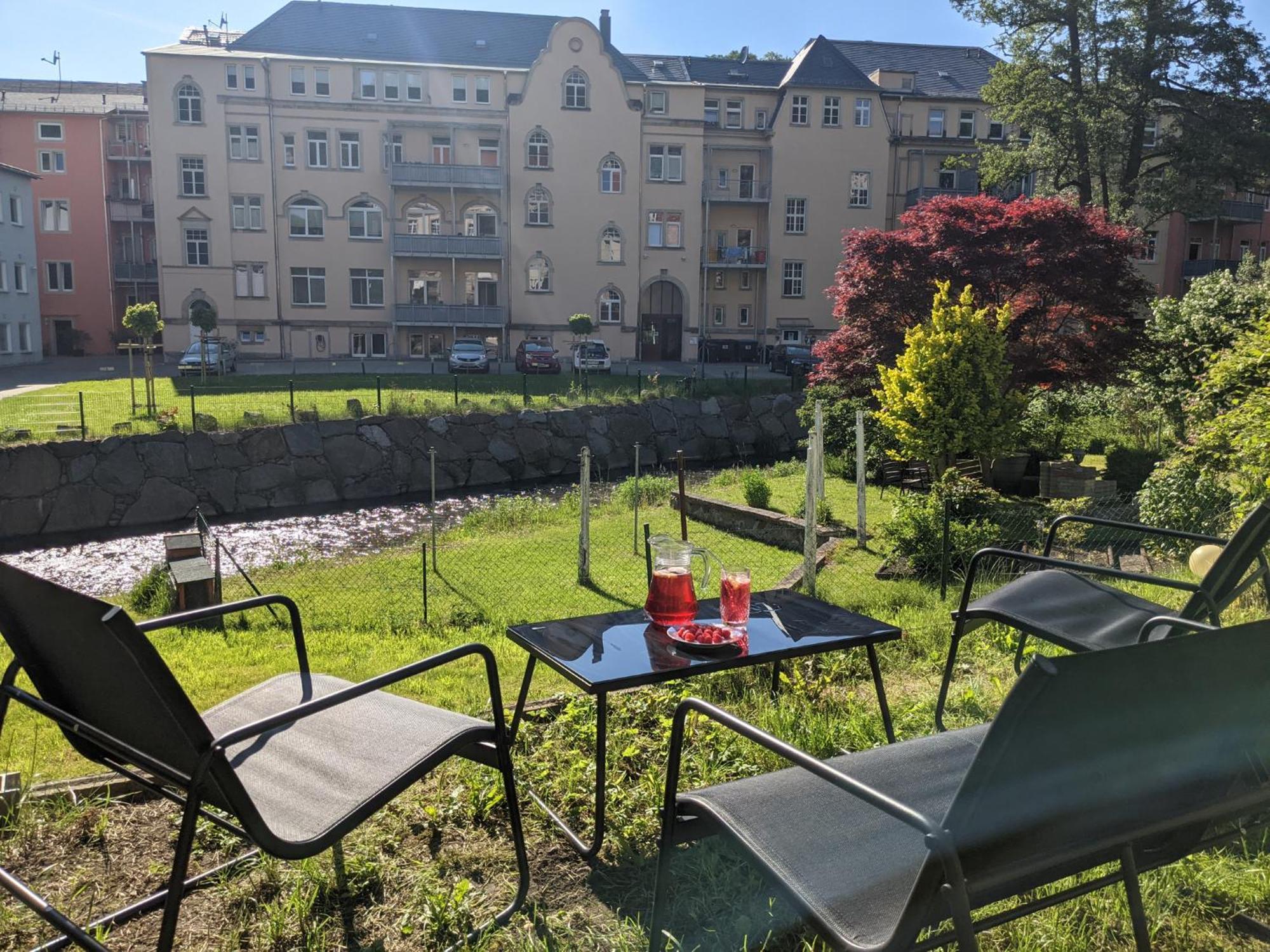 Hw2B - Urlaubsmagie - Wohlfuehlwohnung Mit Balkon, Pool, Sauna & Terrasse 赛博尼茨 外观 照片