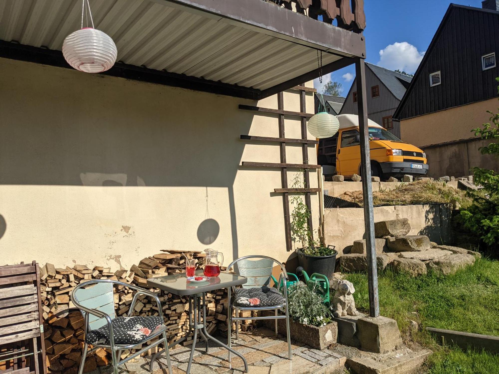 Hw2B - Urlaubsmagie - Wohlfuehlwohnung Mit Balkon, Pool, Sauna & Terrasse 赛博尼茨 外观 照片