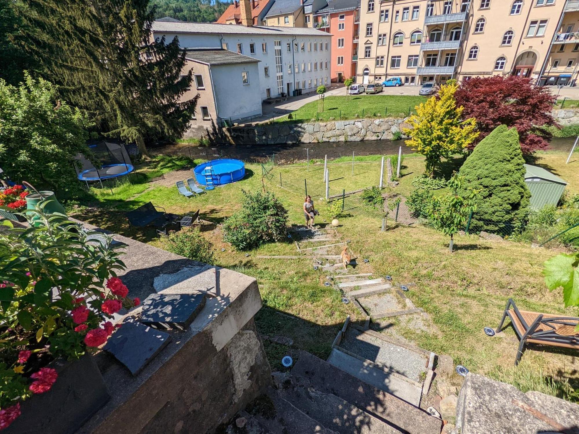 Hw2B - Urlaubsmagie - Wohlfuehlwohnung Mit Balkon, Pool, Sauna & Terrasse 赛博尼茨 外观 照片