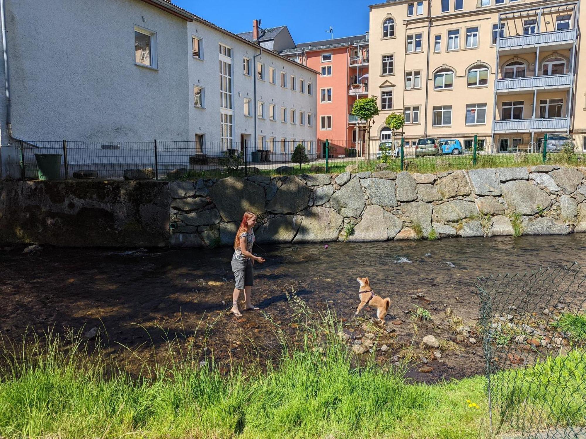 Hw2B - Urlaubsmagie - Wohlfuehlwohnung Mit Balkon, Pool, Sauna & Terrasse 赛博尼茨 外观 照片