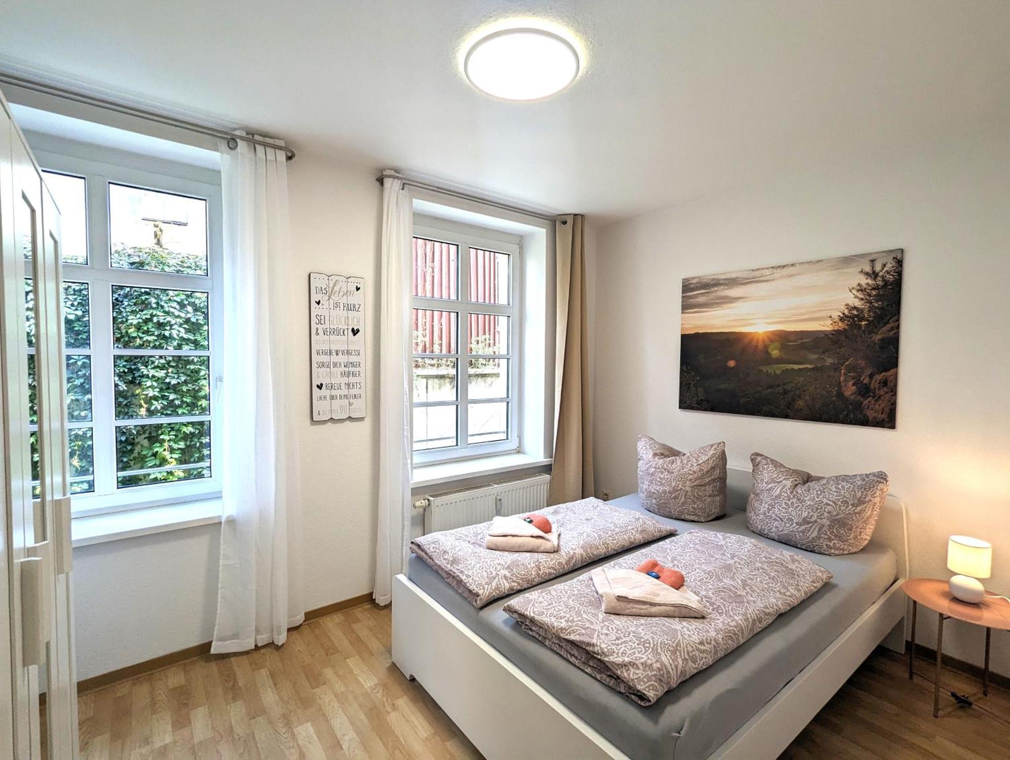Hw2B - Urlaubsmagie - Wohlfuehlwohnung Mit Balkon, Pool, Sauna & Terrasse 赛博尼茨 外观 照片