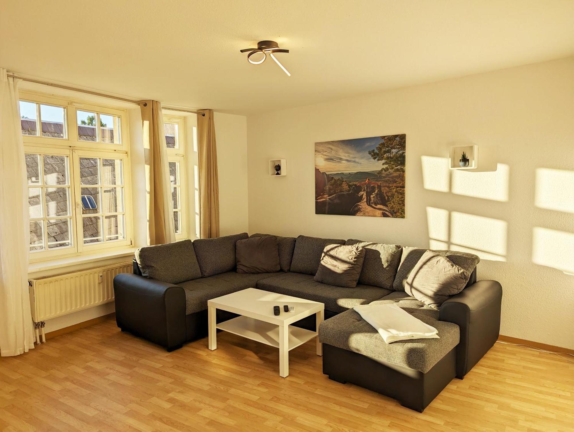 Hw2B - Urlaubsmagie - Wohlfuehlwohnung Mit Balkon, Pool, Sauna & Terrasse 赛博尼茨 外观 照片