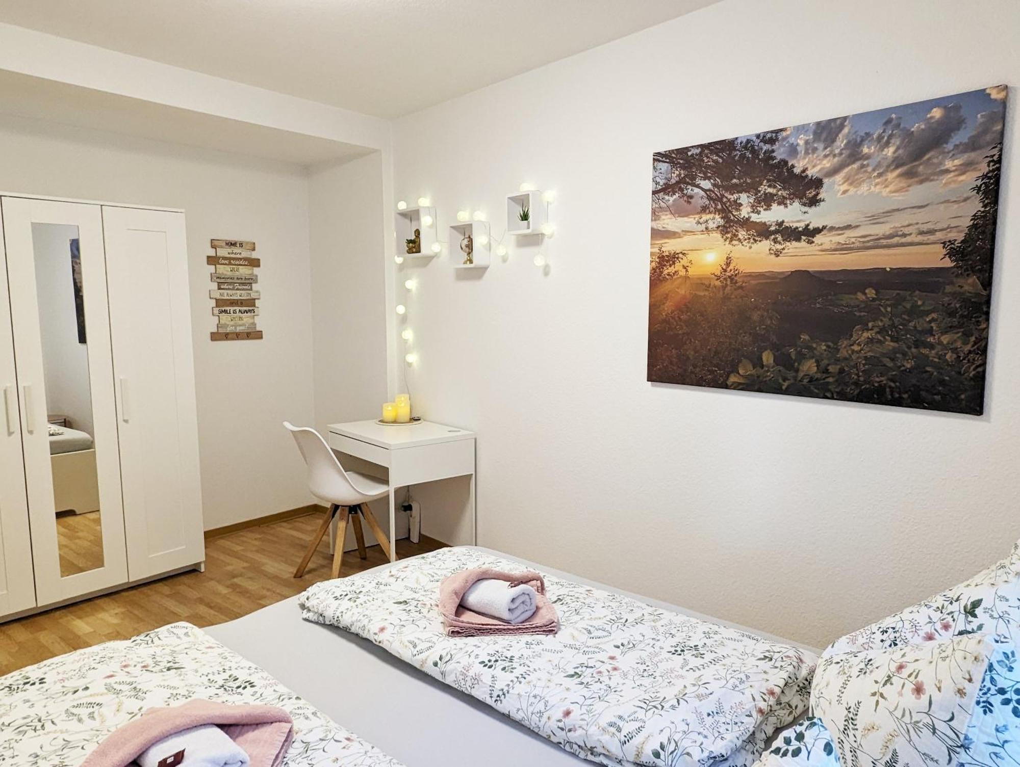 Hw2B - Urlaubsmagie - Wohlfuehlwohnung Mit Balkon, Pool, Sauna & Terrasse 赛博尼茨 外观 照片