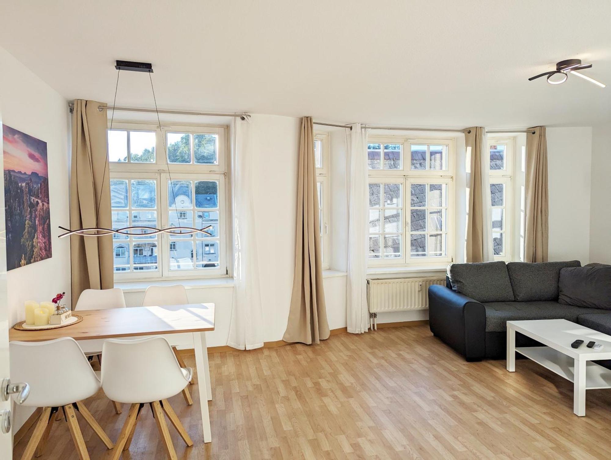 Hw2B - Urlaubsmagie - Wohlfuehlwohnung Mit Balkon, Pool, Sauna & Terrasse 赛博尼茨 外观 照片