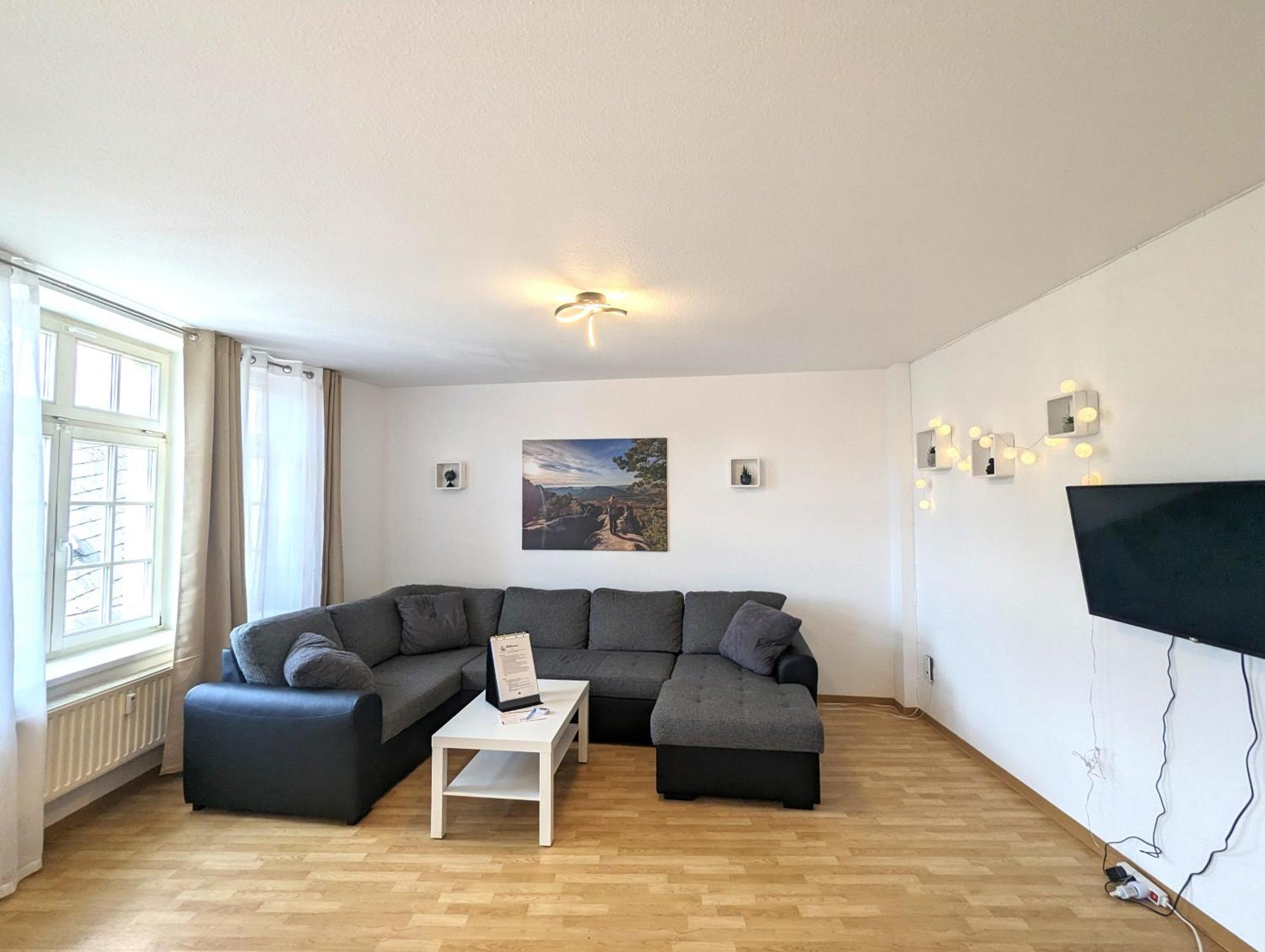 Hw2B - Urlaubsmagie - Wohlfuehlwohnung Mit Balkon, Pool, Sauna & Terrasse 赛博尼茨 外观 照片